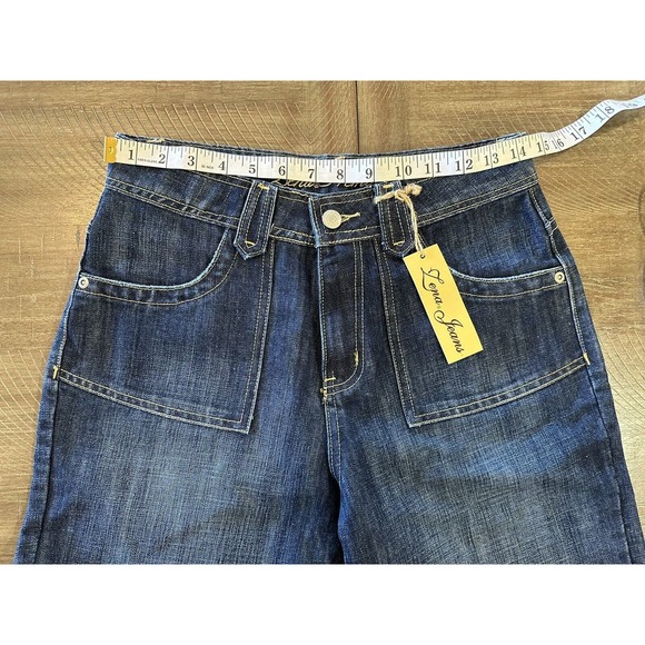 NWT Zena Premium Women’s Size 4 High Waisted Blue Denim Bermuda Shorts Pockets - Picture 7 of 14